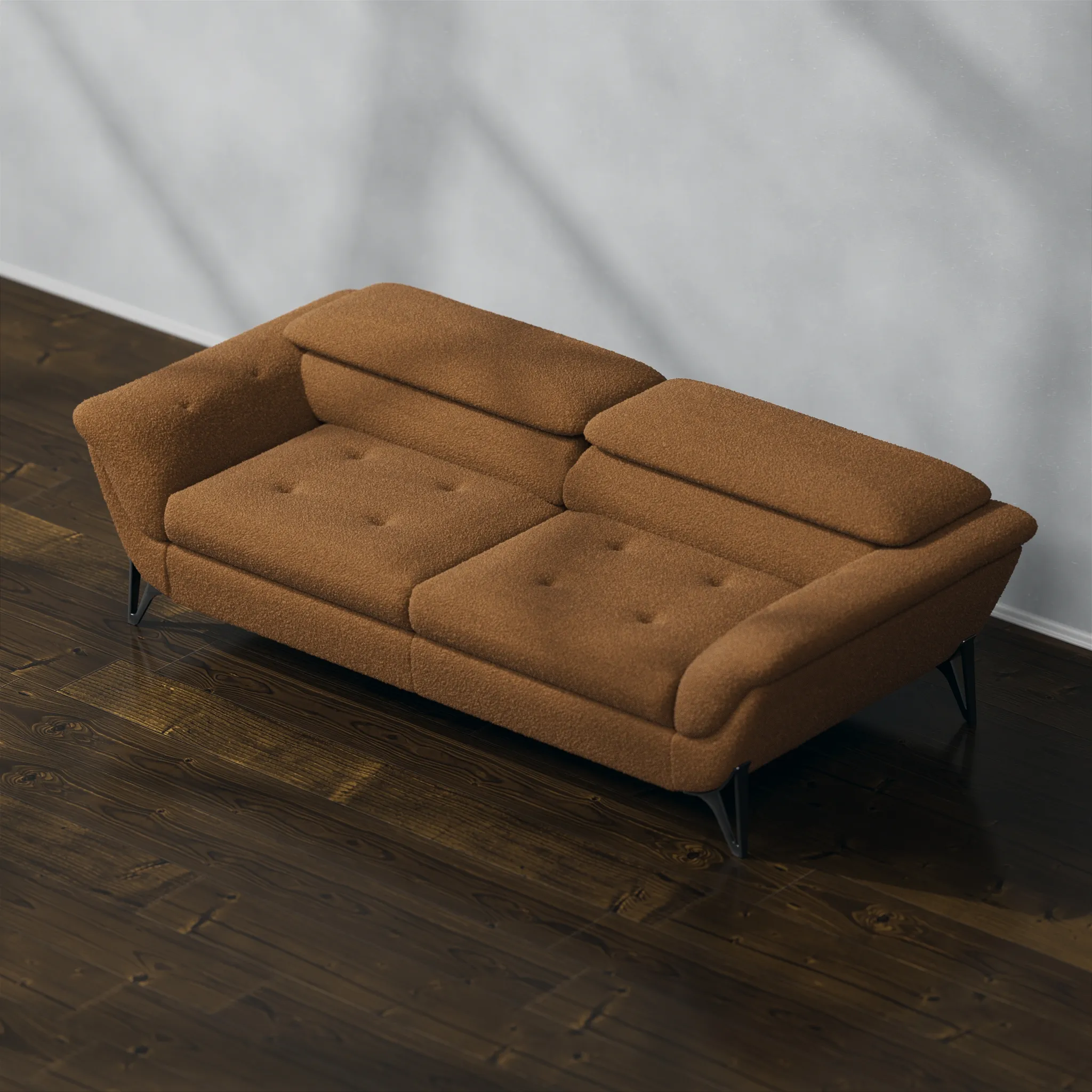 Single sofa, angled shot