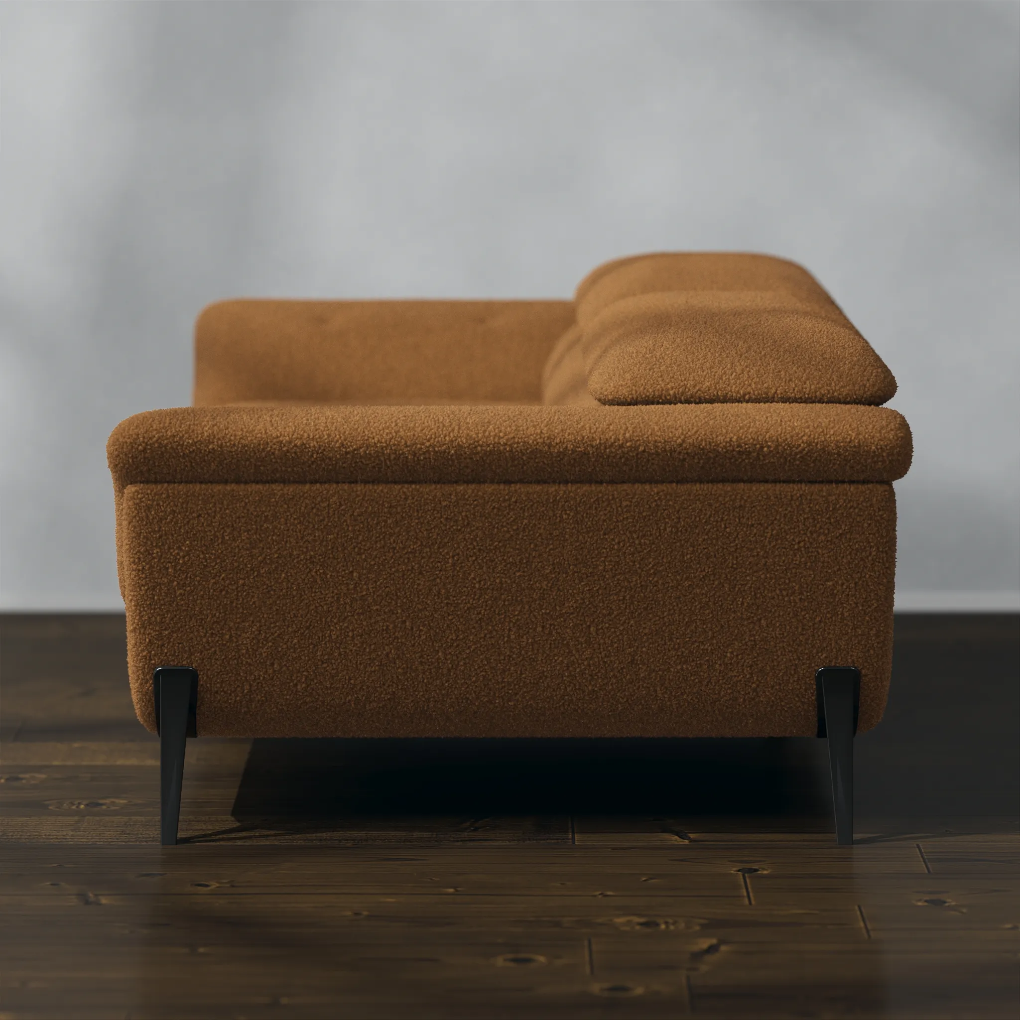 Single sofa, side shot