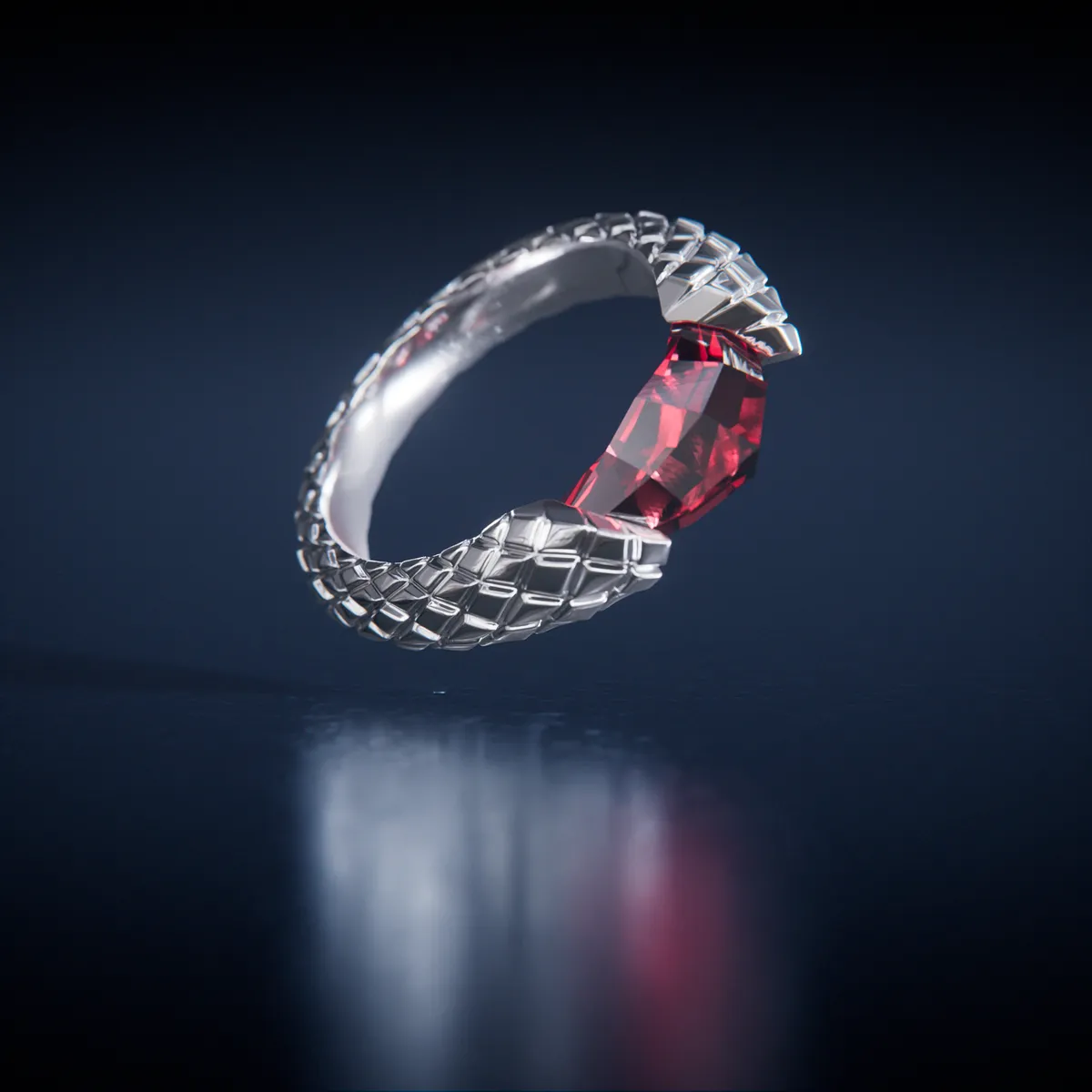 Silver Dragon Ring