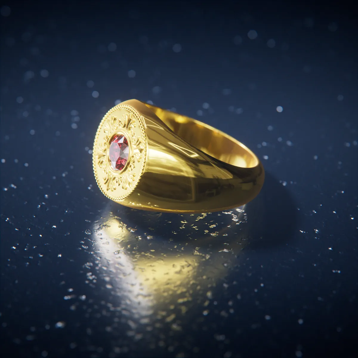 Gold Redstone Ring